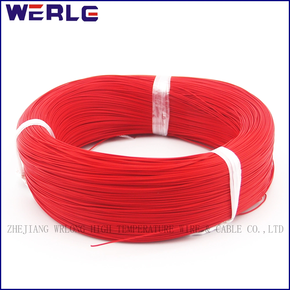 Electrical Cable Af200 FEP Teflon High Temperature Tinned Copper Insulated Wire Red