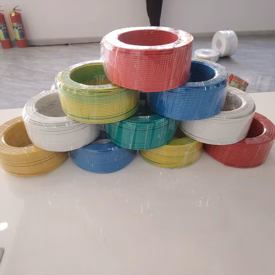 Venda direta da fábrica Fiação doméstica de alta qualidade Baixa perda Thhn/Thwn Fios elétricos com bainha de nylon isolados em PVC