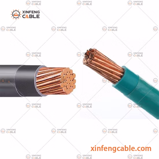 Cabo padrão AWG Thhn/Thwn Cabo de nylon do mercado americano Cabo de cobre PVC Isolado Fio doméstico